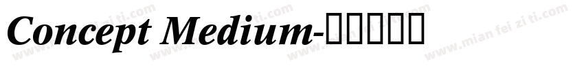 Concept Medium字体转换